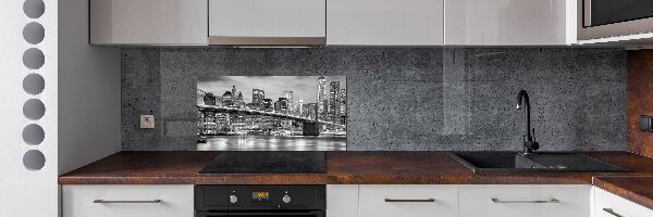 Rivestimento parete cucina con motivo ispirato a Manhattan, New York