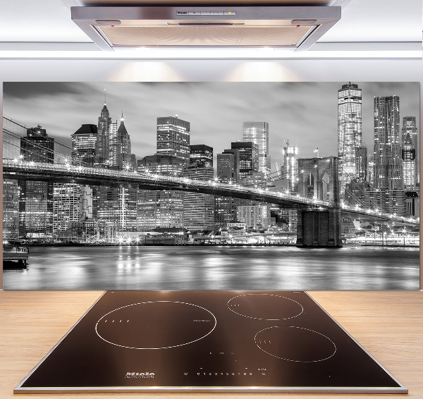 Rivestimento parete cucina con motivo ispirato a Manhattan, New York