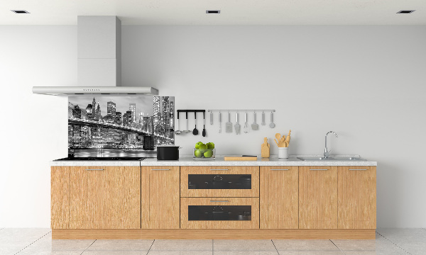 Rivestimento parete cucina con motivo ispirato a Manhattan, New York