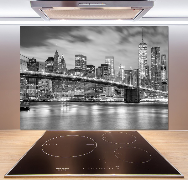 Rivestimento parete cucina con motivo ispirato a Manhattan, New York