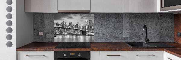 Rivestimento parete cucina con motivo ispirato a Manhattan, New York