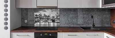 Rivestimento parete cucina con motivo ispirato a Manhattan, New York