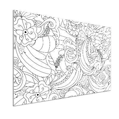 Pannello retrocucina con motivi ornamentali