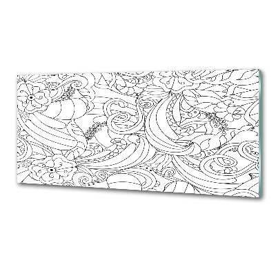 Pannello retrocucina con motivi ornamentali