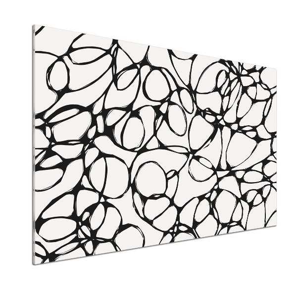 Pannello paraschizzi cucina con motivo a cerchi caotici