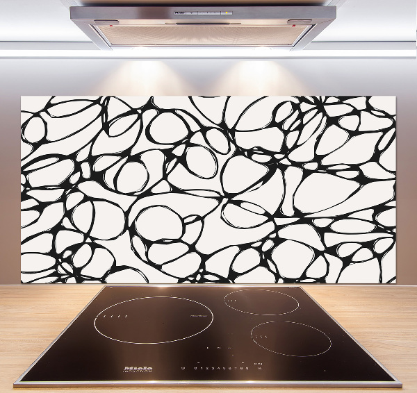 Pannello paraschizzi cucina con motivo a cerchi caotici