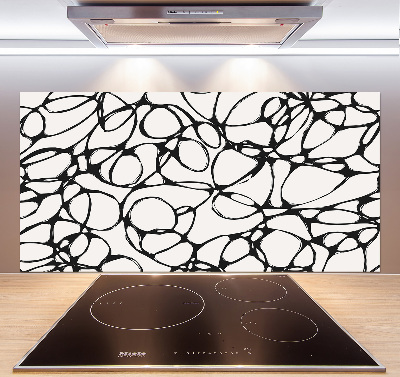 Pannello paraschizzi cucina con motivo a cerchi caotici