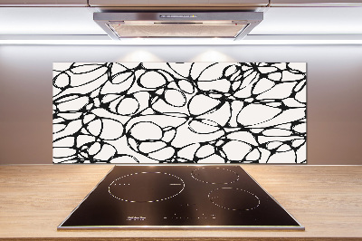 Pannello paraschizzi cucina con motivo a cerchi caotici