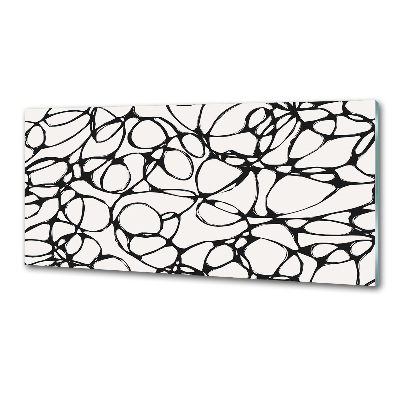 Pannello paraschizzi cucina con motivo a cerchi caotici