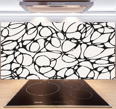 Pannello paraschizzi cucina con motivo a cerchi caotici