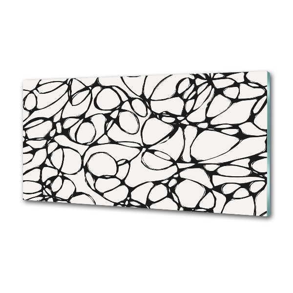 Pannello paraschizzi cucina con motivo a cerchi caotici