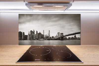Pannello retrocucina con stampa del panorama di Manhattan, New York