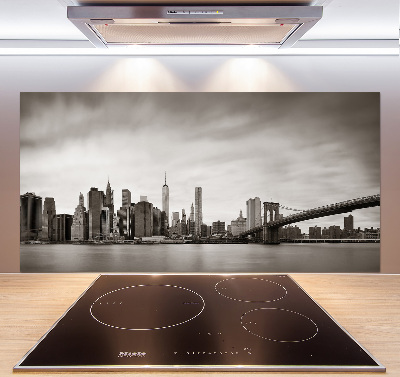 Pannello retrocucina con stampa del panorama di Manhattan, New York