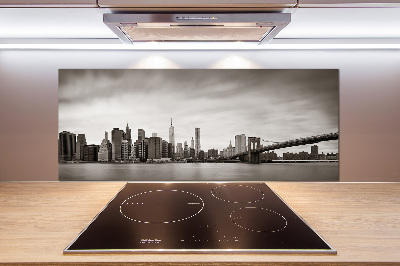Pannello retrocucina con stampa del panorama di Manhattan, New York