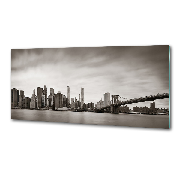 Pannello retrocucina con stampa del panorama di Manhattan, New York