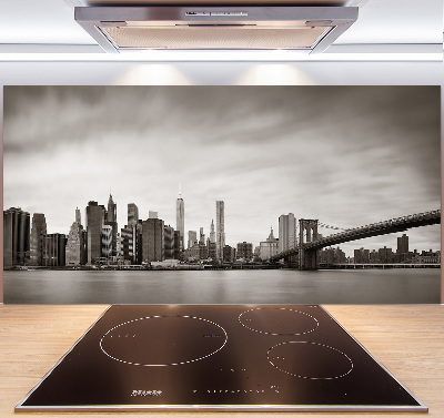 Pannello retrocucina con stampa del panorama di Manhattan, New York