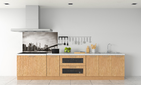Pannello retrocucina con stampa del panorama di Manhattan, New York