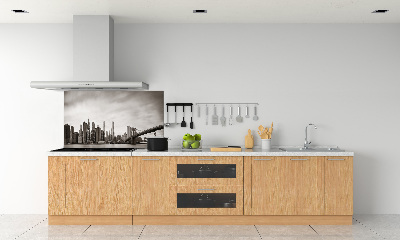 Pannello retrocucina con stampa del panorama di Manhattan, New York