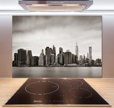 Pannello retrocucina con stampa del panorama di Manhattan, New York