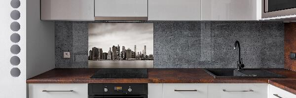 Pannello retrocucina con stampa del panorama di Manhattan, New York