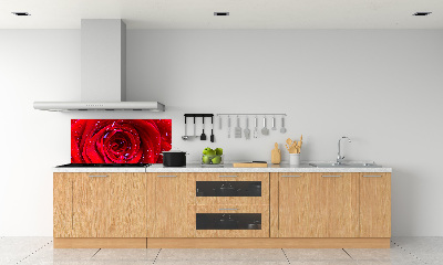 Rivestimento parete cucina con motivo Fiore di rosa