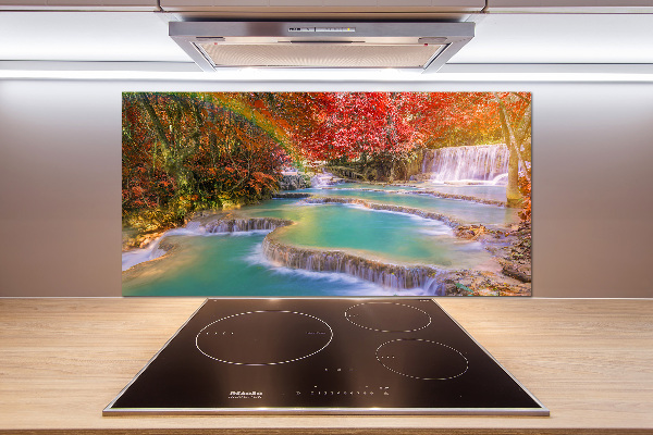 Pannello paraschizzi cucina con motivo a cascata