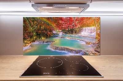 Pannello paraschizzi cucina con motivo a cascata