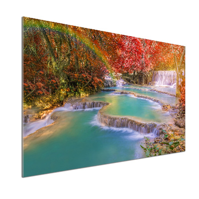 Pannello paraschizzi cucina con motivo a cascata