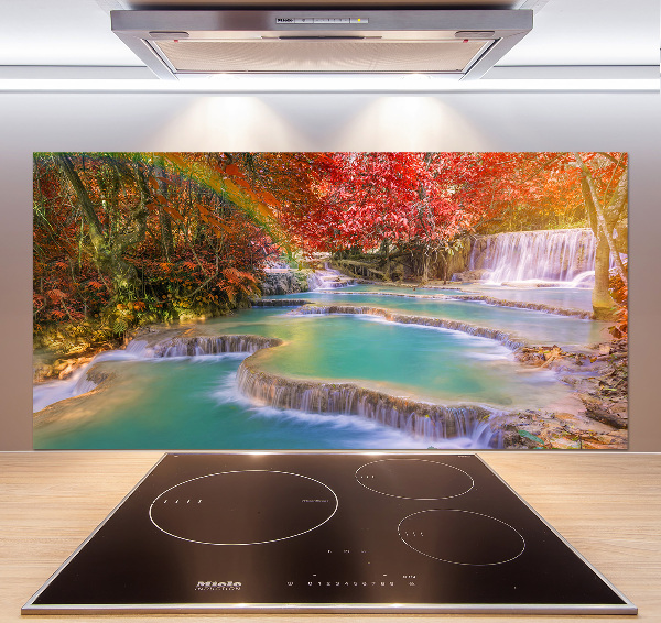 Pannello paraschizzi cucina con motivo a cascata