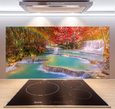 Pannello paraschizzi cucina con motivo a cascata