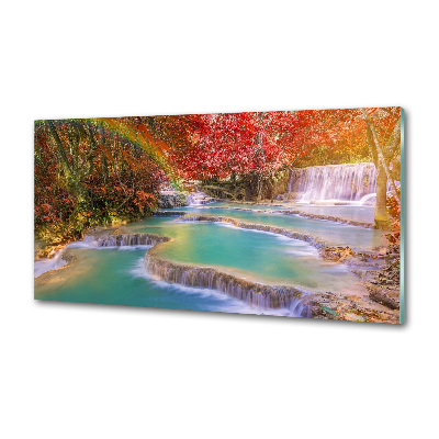 Pannello paraschizzi cucina con motivo a cascata