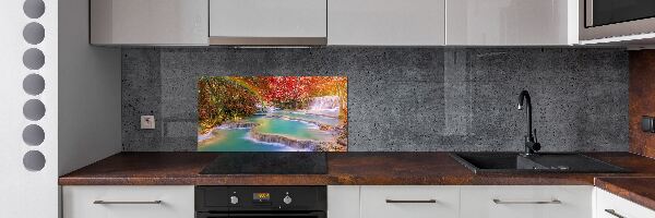 Pannello paraschizzi cucina con motivo a cascata