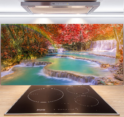 Pannello paraschizzi cucina con motivo a cascata