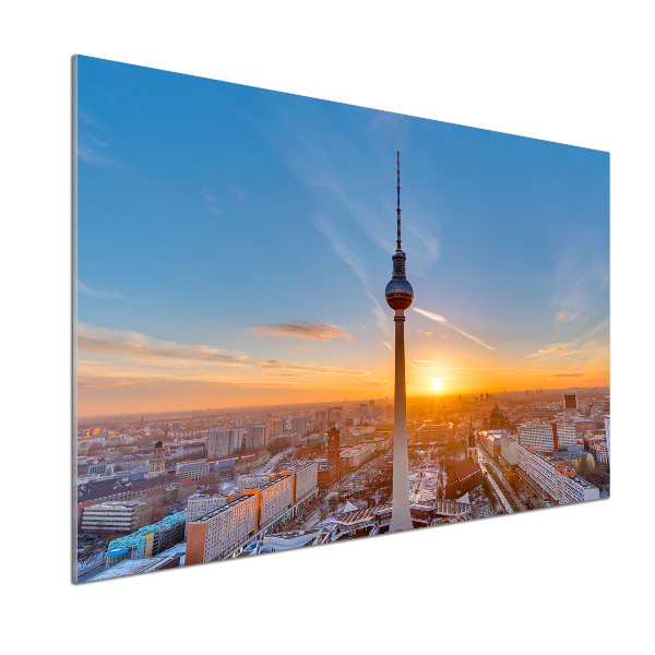 Rivestimento parete cucina con vano per torre televisiva