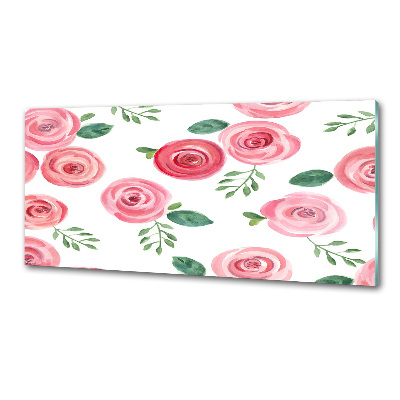 Pannello paraschizzi cucina con motivo di rose