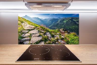 Pannello paraschizzi cucina con stampa «Alba sui Monti Tatra»