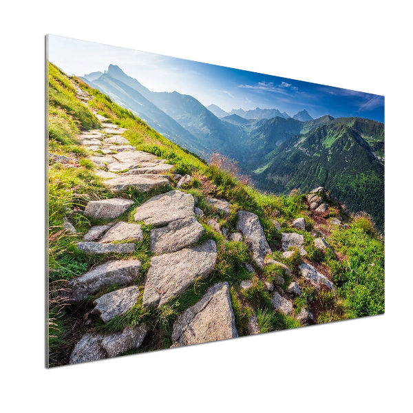 Pannello paraschizzi cucina con stampa «Alba sui Monti Tatra»