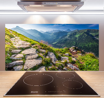 Pannello paraschizzi cucina con stampa «Alba sui Monti Tatra»