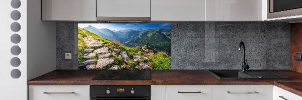 Pannello paraschizzi cucina con stampa «Alba sui Monti Tatra»