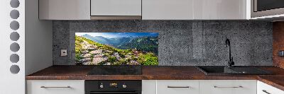 Pannello paraschizzi cucina con stampa «Alba sui Monti Tatra»