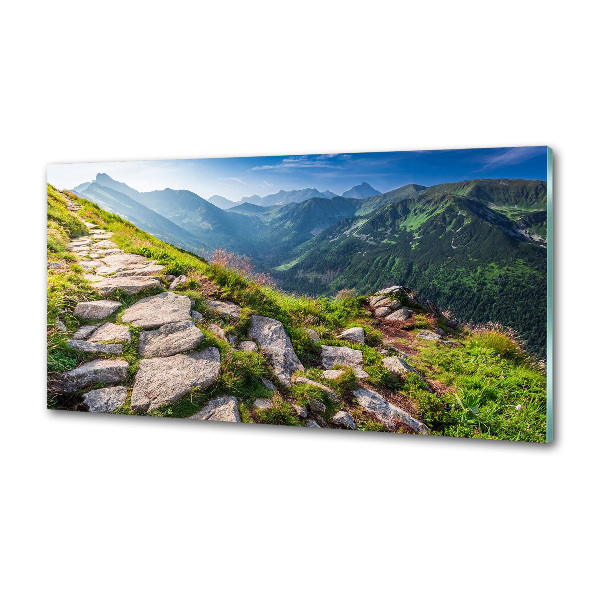 Pannello paraschizzi cucina con stampa «Alba sui Monti Tatra»