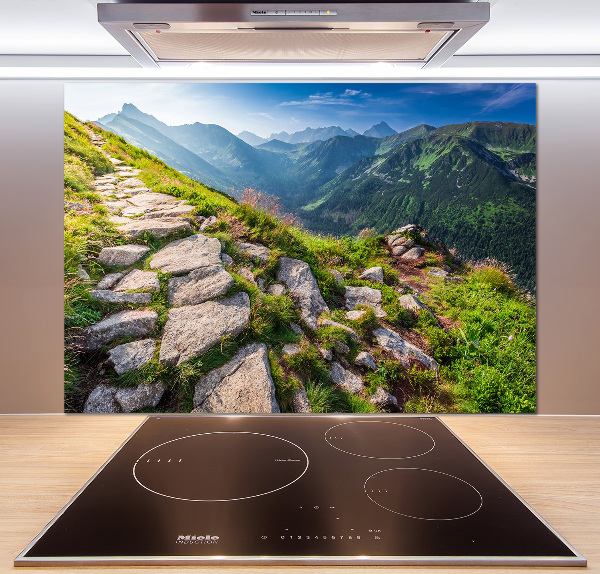 Pannello paraschizzi cucina con stampa «Alba sui Monti Tatra»