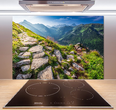 Pannello paraschizzi cucina con stampa «Alba sui Monti Tatra»