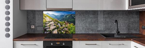 Pannello paraschizzi cucina con stampa «Alba sui Monti Tatra»