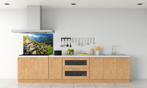 Pannello paraschizzi cucina con stampa «Alba sui Monti Tatra»