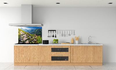 Pannello paraschizzi cucina con stampa «Alba sui Monti Tatra»