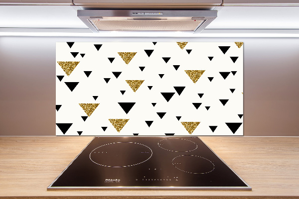 Pannello retrocucina con motivo a fondo triangolare