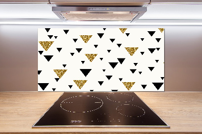 Pannello retrocucina con motivo a fondo triangolare
