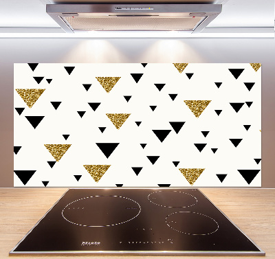 Pannello retrocucina con motivo a fondo triangolare