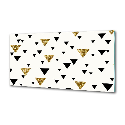 Pannello retrocucina con motivo a fondo triangolare